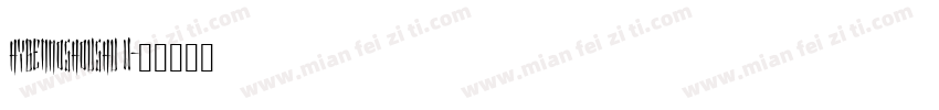 HYBenMoShouShu W字体转换